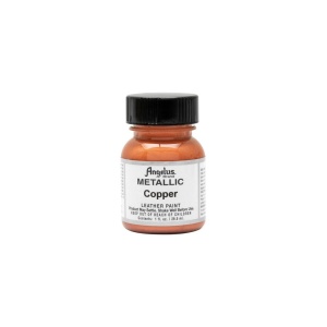 Vopsea acrilica Angelus metalizata (Metallic) pentru piele, 29.5 ml - Img 3