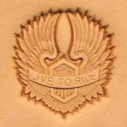 Cap de stanta de embosare 3D Craftool, model aripi de motocicleta (Motorcycle Wings) - Tandy Leather 8540-00 - Img 2