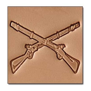 Cap de stanta de embosare 3D Craftool, model pusti (Rifles) - Tandy Leather 8688-00 - Img 2