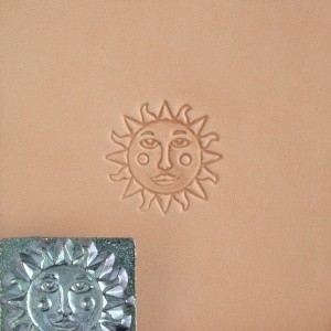 Cap de stanta de embosare 3D Craftool, model soare cu fata (Sun Face) - Tandy Leather 88503-00