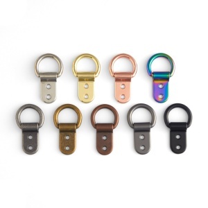 Clips cu inel D (Solid Clip Dee), 16, 19 si 25 mm, 9 finisaje - Tandy Leather