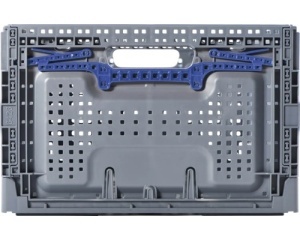 Cutie de depozitare Industrial 60 x 40 x 26 cm, gri/albastru - Img 3