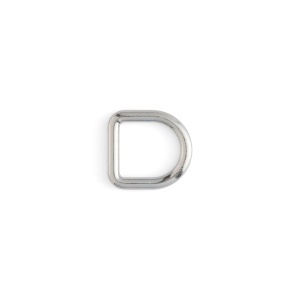 Inele D decorative sudate, nichel, negru lucios sau alama antica - Tandy Leather - imagine 3