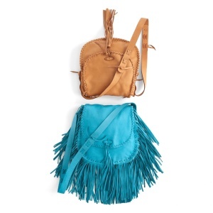 Kit geanta cu franjuri Janis din piele moale Tandy Leather, 30 x 25–30 cm - imagine 2