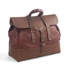 Kit geanta de voiaj Bison din piele maro Tandy Leather, 48 x 38 x 20 cm