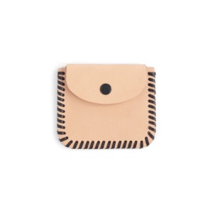 Kit portmoneu mic pentru maruntis din piele moale Tandy Leather, cu capsa