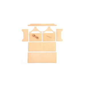 Kit portofel clasic bi-pliat din piele vegetala Tandy Leather, 11,4 x 8,9 cm - Img 7