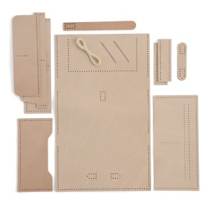 Kit portofel Flora din piele vegetala Tandy Leather, 11,4 x 20,3 cm - imagine 5
