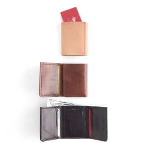 Kit portofel tri-pliat Dillon din piele Tandy Leather, 10 x 8,9 x 2,5 cm