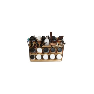 Organizator scule de pielarie din placaj de cedru – 43 compartimente (32.3 x 20.7 cm) - Img 4