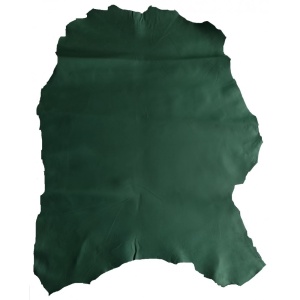 Piele Naturala Vopsita / Captuseala Verde Inchis pentru Proiecte Mici - Img 2