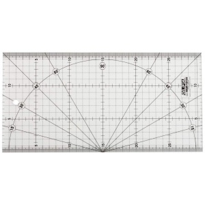 Rigla gradata 15X30cm MQR patchwork, Olfa - Img 3