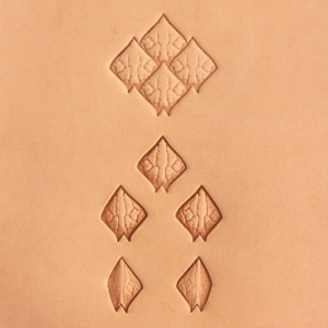 Set de 6 stante de embosare Craftool Make-Your-Own pentru model rotating dragon scale (solzi de dragon) - Tandy Leather 69085-00