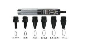 Set preducele ovale pentru pielarie 2.5-6 mm, Leder Haus - Img 6