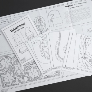 Set tipare pentru genti de mana (Handbag Pattern Pack) - Tandy Leather 6033-00 - Img 2
