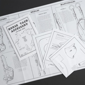 Set tipare pentru harnasament si accesorii western (Tack Accessory Pattern Pack) - Tandy Leather 6025-00 - Img 2