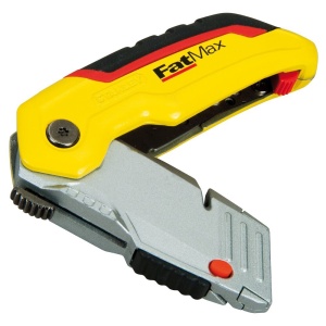 Stanley 0-10-825, Cutter FatMax pliabil cu lama retractabila, 160mm + 3 lame trapezoidale 62mm - Img 8