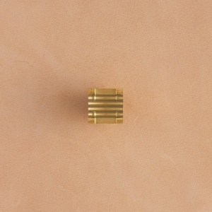 Stanta de embosare din alama, model impletitura lattice cu paie (Straw Lattice Weave) - Tandy Leather 8900-14 - Img 3