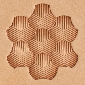 Stanta de embosare din alama, model tri-weave (Triweave) - Tandy Leather 8900-05 - Img 2
