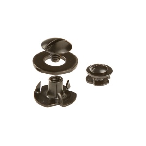 Surub cu piulita negru, set 4 buc. Tandy Leather - Img 2