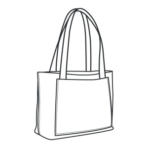 Tipar hartie geanta tote Folsom (Folsom Tote) - Tandy Leather 56416-00