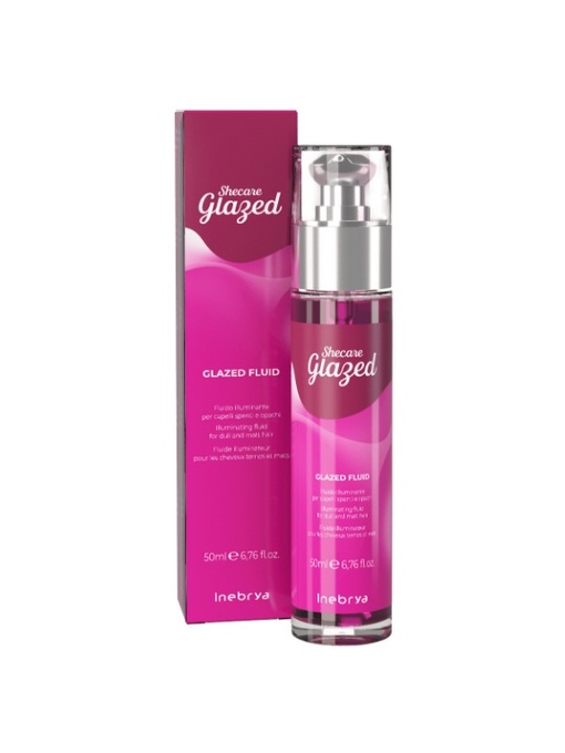 Fluid cu efect de stralucire pentru par aspru si mat INEBRYA (Shecare Glazed) 50 ml