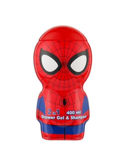 Gel de dus si sampon pentru copii Spider-Man, 2D- 400 ml, Air Val