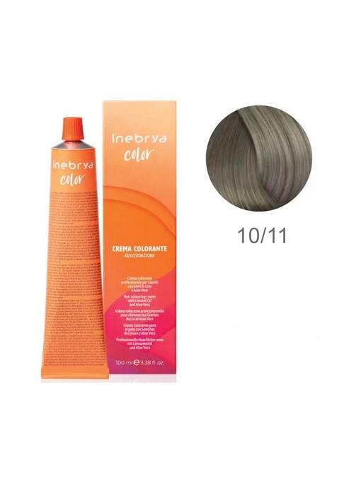 Vopsea inebrya 100 ml - 10/11 ( cenusiu intens)