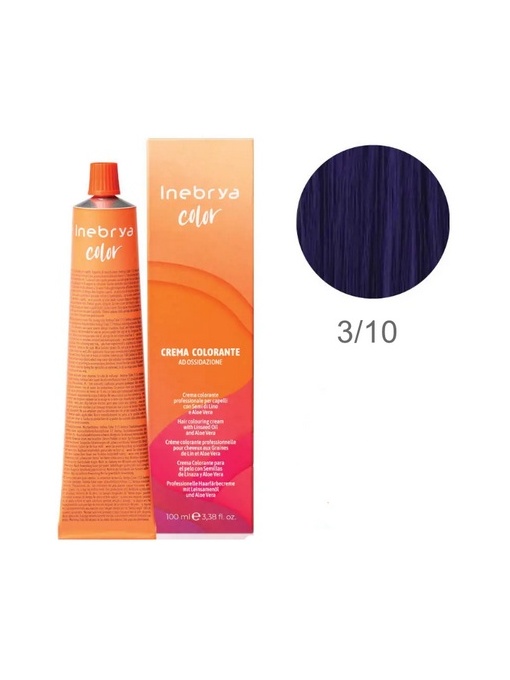 Vopsea inebrya 100 ml - 3/10 ( Bleu indigo)