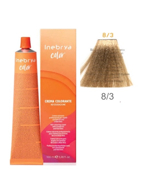 Vopsea inebrya 100 ml - 8/3 (Auriu)