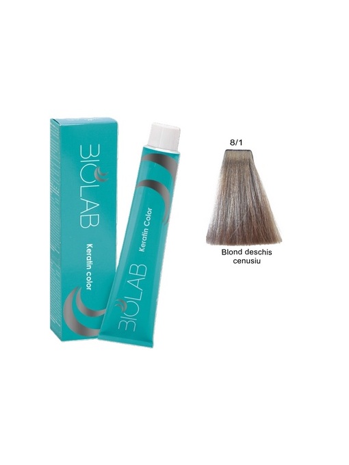 Vopsea pentru par BioLab 8/1( Blond cenusiu deschis) 100 ml
