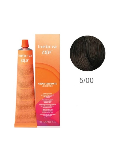 Vopsea inebrya 100 ml - 5/00 INTENSE LIGHT CHESTNUT