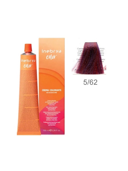 Vopsea inebrya 100 ml -5/62 LIGHT CHESTNUT RED VIOLET
