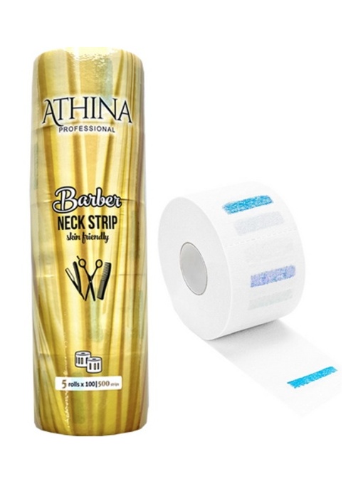 Guler de hartie pentru frizerie set 5role x 100benzi - ATHINA