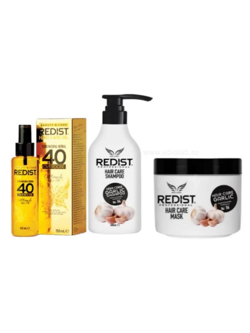 KIT REDIST pentru reparare si regenerare ( Sampon 500 ML, Masca 475 ML,Ulei 40s overdose 150 ml)