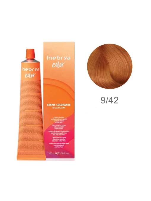 Vopsea inebrya 100 ml - 9/42( blond Cognac)