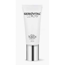 Cremă Final Touch SPF 25 Corectoare și Hidratantă – Efect Instant de Întinerire, Netezire și Uniformizare, Nuanță Adaptabilă, Gerovital Luxury, 30 ml