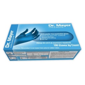 MANUSI DR.MAYER NITRIL BLUE (S) - 100 buc (Nepudrate)