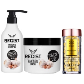 Pachet Special REDIST pentru cresterea si regenerarea parului (Sampon 500 ML, Masca 475 ML ,Capsule yellow)