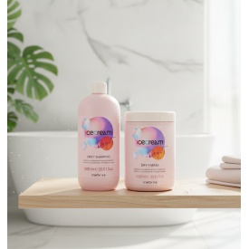 SET pentru hidratarea parului Dry-T -inebrya -( sampon 1 L , masca 1 L)