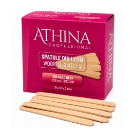 SPATULE MEDII DIN LEMN PENTRU EPILAT CUTIE ATHINA -200 BUCATI