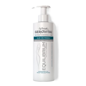 Ulei de Masaj Remodelare Corporală pentru Tonifiere și Fermitate cu Uleiuri Nutritive, Gerovital H3 Equilibrium, 400 ml