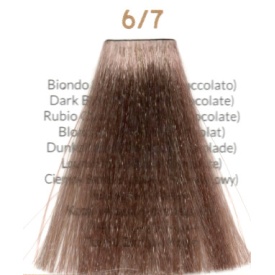 Vopsea inebrya 100 ml - 6/7 DARK BLONDE BROWN (CHOCOLATE) - Img 2