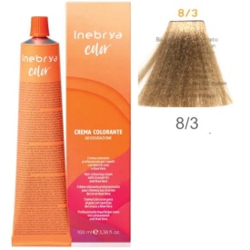 Vopsea inebrya 100 ml - 8/3 (Auriu)