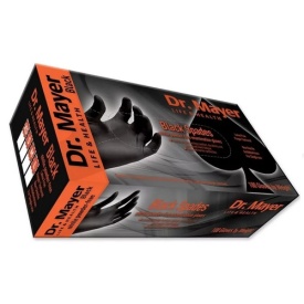 MANUSI DR.MAYER Black spade NITRIL NEGRE (M) - 100 buc (Nepudrate)