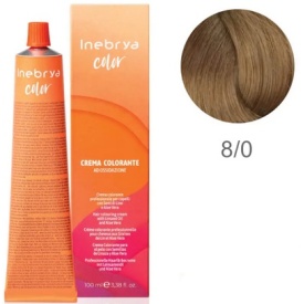 Vopsea inebrya 100 ml -8/0 LIGHT BLONDE