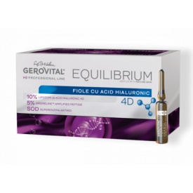 Gerovital H3 Equilibrium cu 10% Acid Hialuronic 4D , 20 fiole x 2 ml