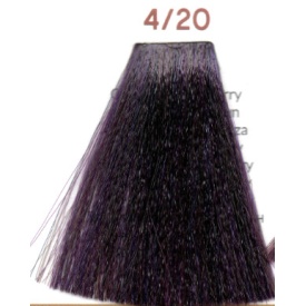 Vopsea inebrya 100 ml - 4/20 VIOLET CHERRY BROWN - Img 2