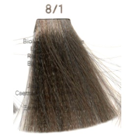 Vopsea inebrya 100 ml - 8/1 (blond deschis cu reflex de cenusiu) - Img 2