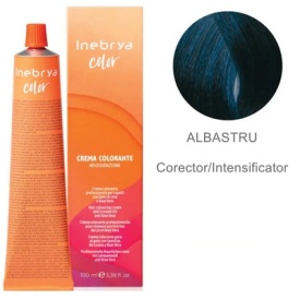 Vopsea inebrya 100 ml - ALBASTRU/BLU (CORECTOR INTENSIFICATOR